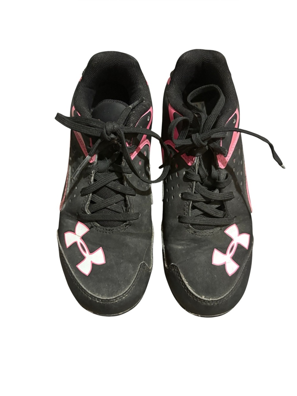 Under Armour Black Sneakers with Pink Accents - Kids
